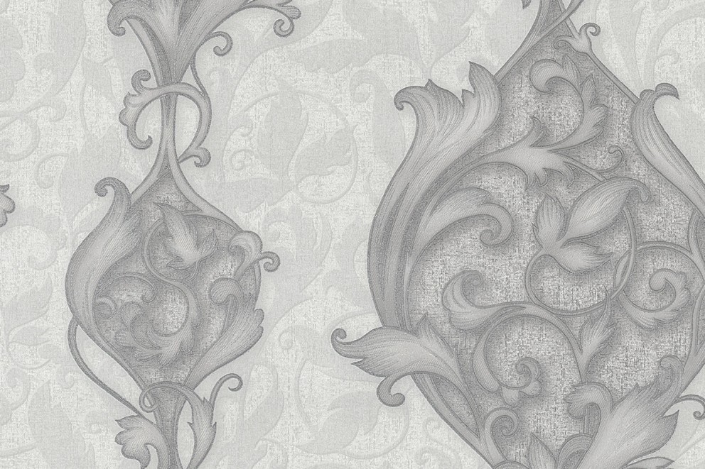 Närbild av en ornamental tapet