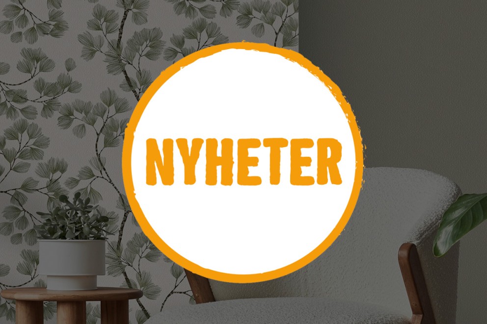 
				Nyheter färg & tapeter

			