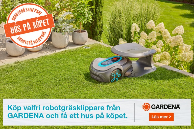 Gardena kampanj 2025: Robothus utan extra kostnad!