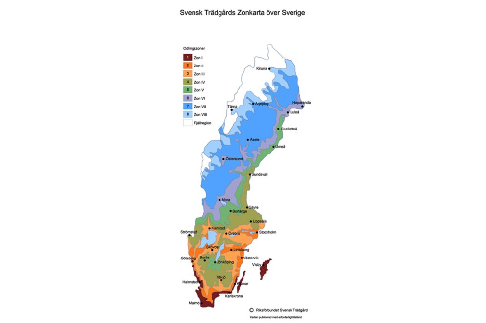 Sveriges växtzoner