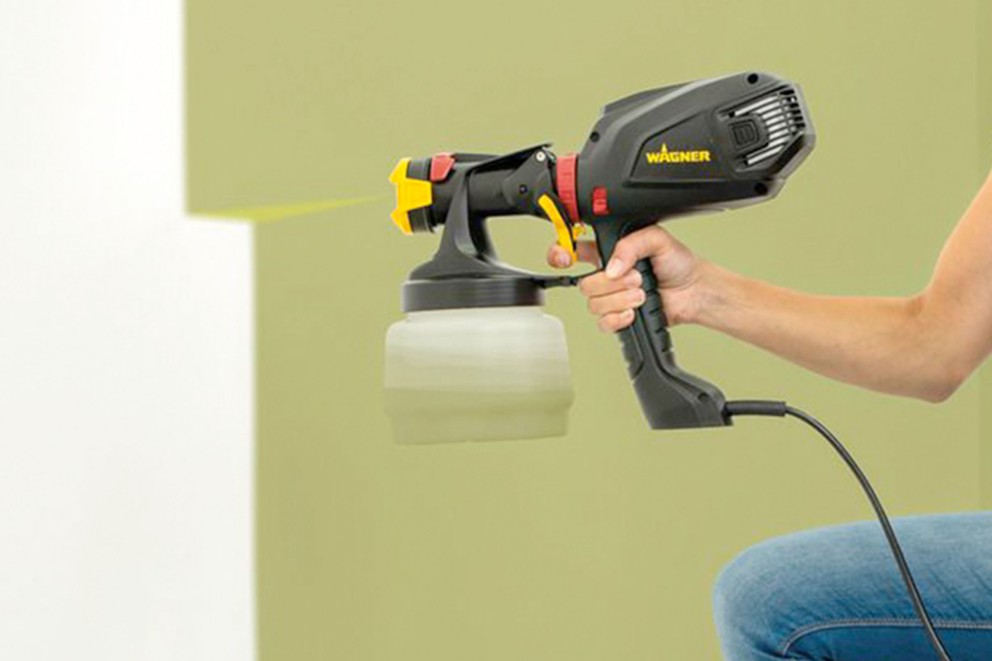 Wagner färgspraysystem i bruk