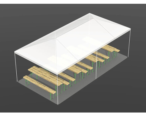 Partytält med flera ölset