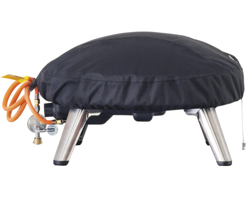 Gasolgrill med lock och gasledning