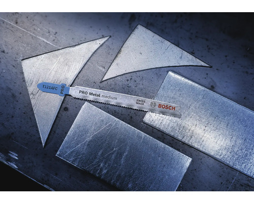Bosch sticksågblad Pro Metal Medium med metallutskärningar