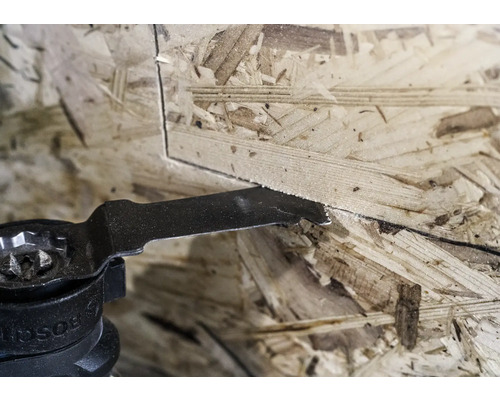 Oscillerande verktyg sågar träskiva