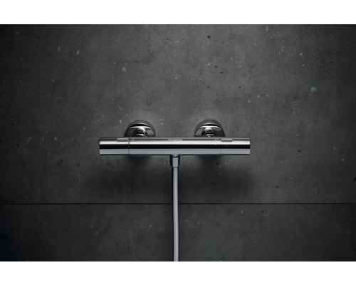 Duschtermostatblandare för utanpåliggande montage med duschslang