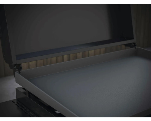 Grillplatta med öppet lock