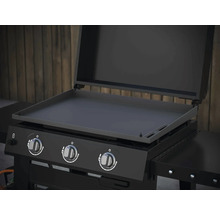 Grill med tre brännare och stekplatta