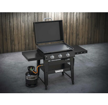 Tenker gasolgrillvagn med stekbord, sidobord och gasflaska
