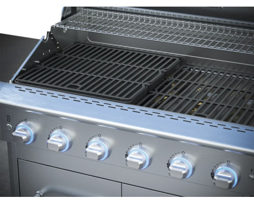 Grill med grillgaller och vridknappar