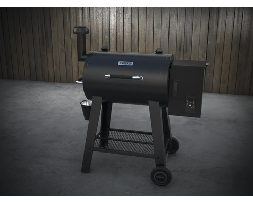 TENNEKER pelletgrill med rökugnsfunktion, inklusive förvaringsgaller och askuppsamlingsbehållare