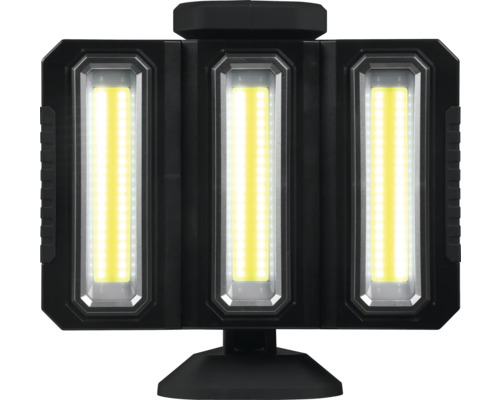 Arbetslampa med tre LED-belysningsytor