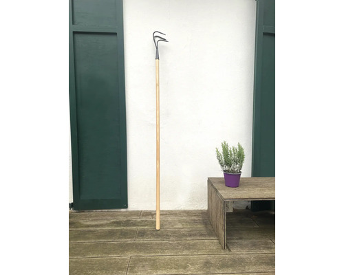 Tretandad trädgårdsgrep med träskaft