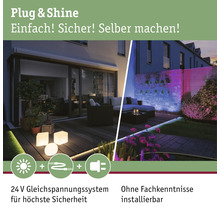 Uteplats och trädgård med Plug and Shine-belysning