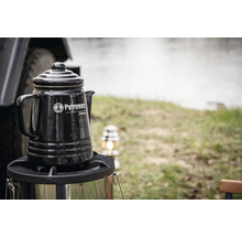 Petromax perkolatorkaffekanna på spis för utomhuscamping