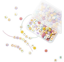 Pärlmix Bokstäver Pastell