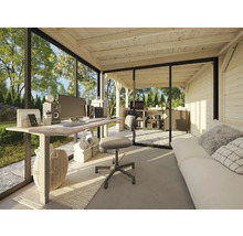 Paviljong PALMAKO Lenna Slide 16,6m² set 407 588x300cm obehandlad