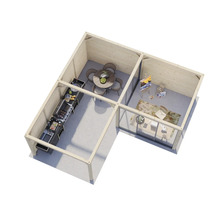 Paviljong PALMAKO Lenna Slide 24,9m² set 411 588x588cm doppimpregnerad brun