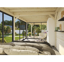 Paviljong PALMAKO Lenna Slide+ 24,9m² set 717 876x300cm doppimpregnerad brun