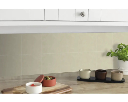 Väggplattor självhäftande D-C-FIX enfärgad beige 15,25x15,25cm 6st Väggplattor självhäftande D-C-FIX enfärgad beige 15,25x15,25cm 6st