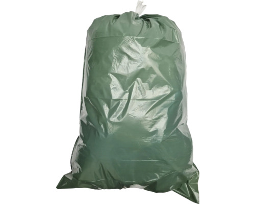 Fylld trädgårdssäck av plast