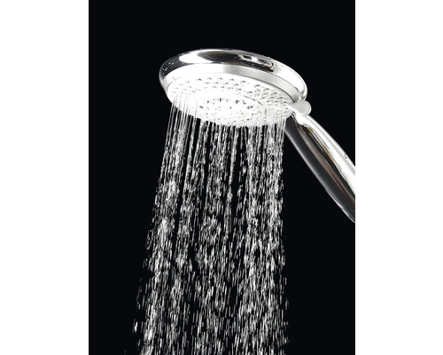 Handdusch med rinnande vatten