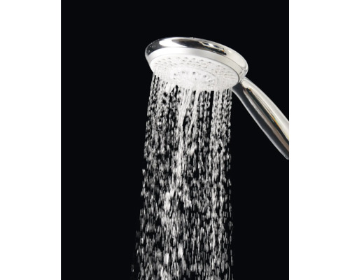 Handdusch med rinnande vatten