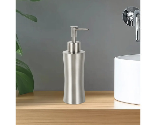 Tvåldispenser i rostfritt stål i badrummet