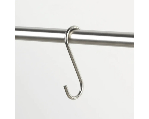 S-krok i rostfritt stål på en stång