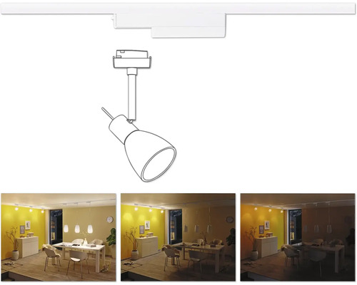 Takstrålkastare för inomhusbruk på strömskenor