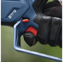 Användning av batteridriven häcksax med borstlös motor