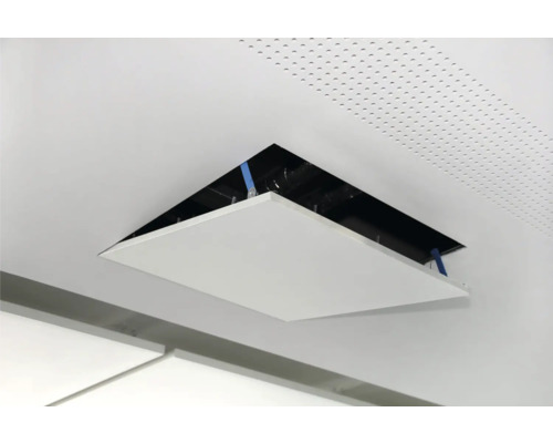 Öppen takplatta för installationer