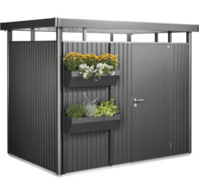 Redskapsbod BIOHORT HighLine H4 275x275cm grå-metallic