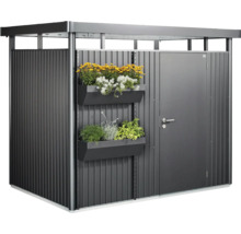 Redskapsbod BIOHORT HighLine H5 standarddörr 275x315cm mörkgrå-metallic