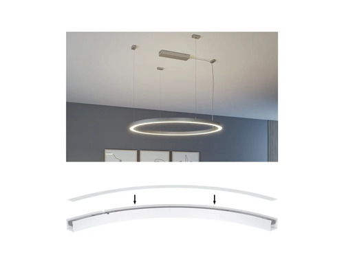 Hänglampa i ringform med monteringsanordning