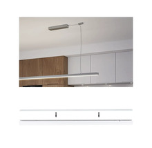 Hängande LED-lampa i kök med monteringsanvisning.