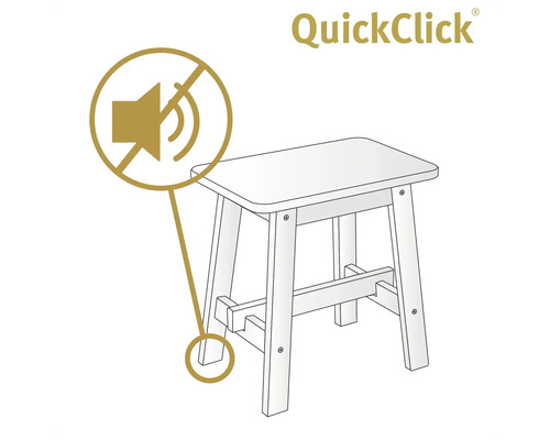 Illustration av en pall med symbolen för ljudreducering