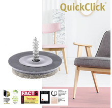 QuickClick möbelglidare med skruv framför stolar
