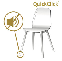 Stol med symbol för ljudreducering