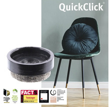 QuickClick möbelglidare och stol med kudde