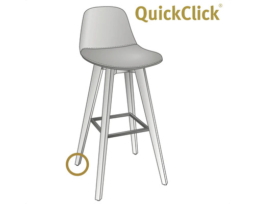 Barstol med sittdyna och träben
