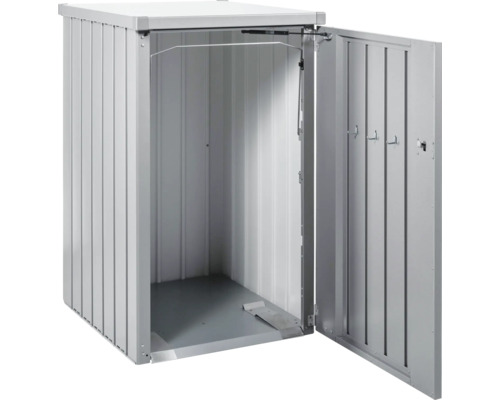 Öppen soptunna i metall för avfallshantering