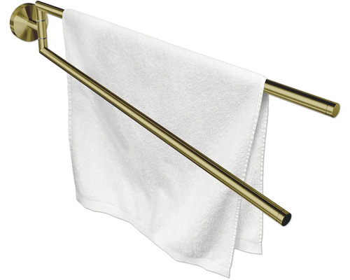 Handdukshängare med en vit handduk