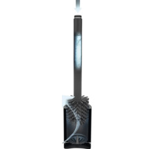 Toalettborste med vattenbehållare och droppfunktion