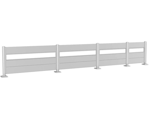 Stängselelement med stolpar och markfäste