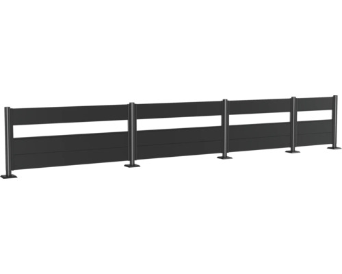 Insynsskydd med stolpar för trädgården