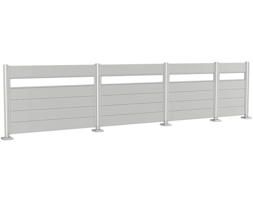 Trädgårdsstaket av metall och trä