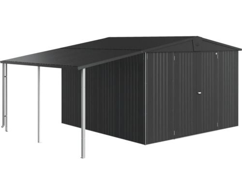 Redskapsbod med tak för trädgårdsredskap och verktyg