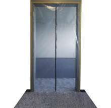 Dammskyddsdörr med dragkedja