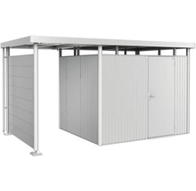 Förråd med skjutdörr och tak